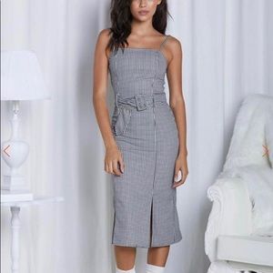 Eggie The Virgo Dress houndstooth